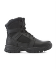 Kiwi Black soft toe 7 inch tactical boots, outside view