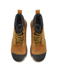 Kiwi Wheat steel toe waterproof cap-toe work boots, top view