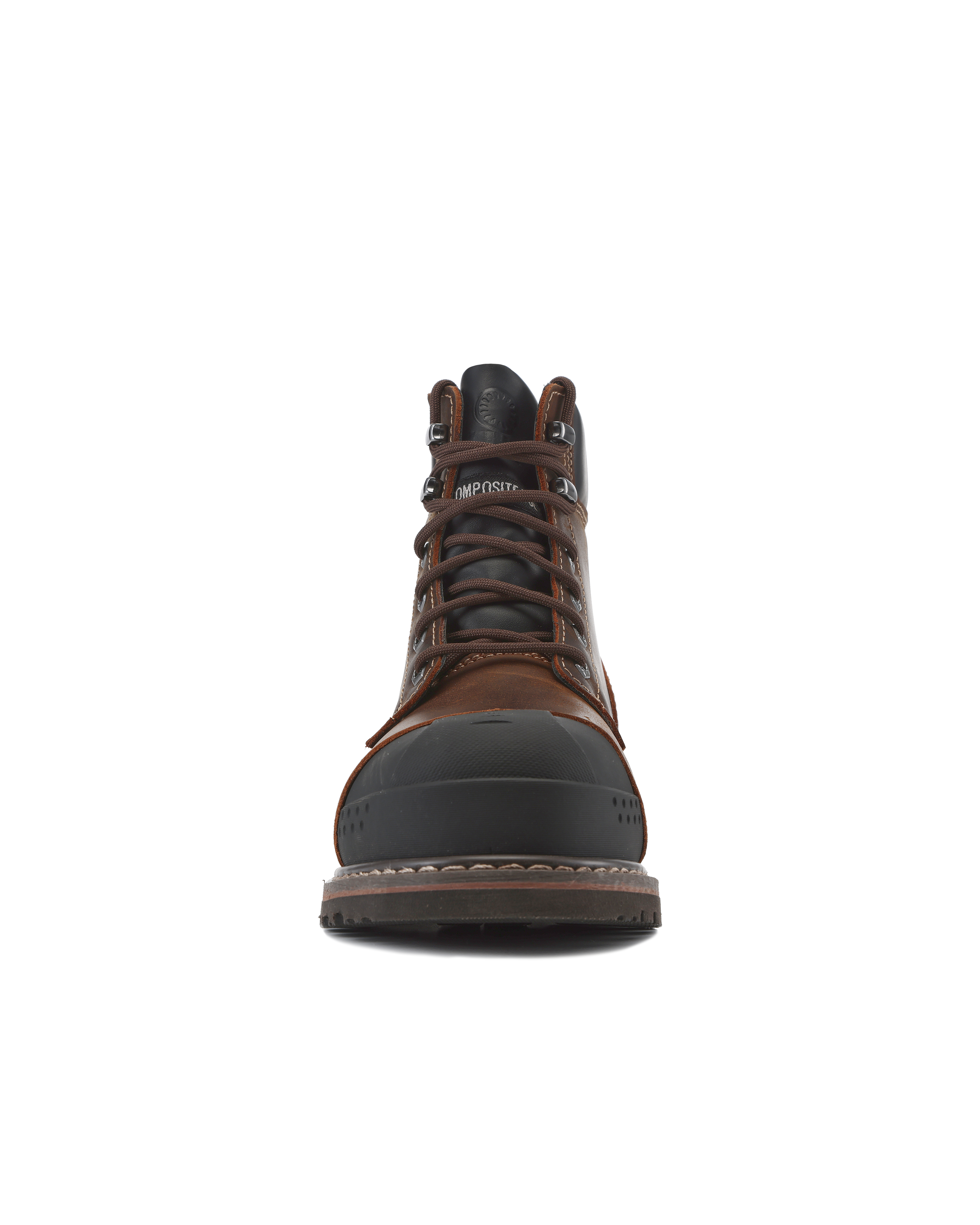Steel Toe Waterproof Work Boots Brown Cap-Toe | Kiwi Premium display picture 3