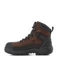 Kiwi Brown crazy horse composite toe waterproof tactical boots, inside view