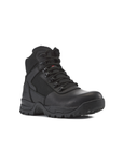 Kiwi Black steel toe 6 inch waterproof tactical boots, angled view