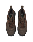 Kiwi Trek Brown composite toe work boots, top view