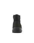 Kiwi Trek Black steel toe work boots, back view