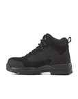 Kiwi Trek Black steel toe work boots, inside view