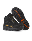 Kiwi Trail Black steel toe work boots, pair view