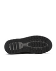Kiwi Black steel toe waterproof cap-toe work boots, sole tread view