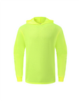 Ideal Club High Visibility Non Reflector Cotton Neon Long Sleeve Safety Hoodie