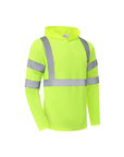 Ideal Club High Visibility ANSI/ISEA 107-2020, Type R, Class 3 Neon Long Sleeve Safety Hoodie