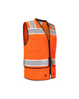 Kiwi Sightline 704 orange Class 2 surveyor safety vest, side view