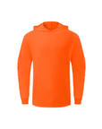 Ideal Club High Visibility Non Reflector Cotton Orange Long Sleeve Safety Hoodie