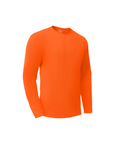 Ideal Club High Visibility Non Reflector Orange Long Sleeve Safety Shirt
