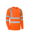 Ideal Club High Visibility ANSI/ISEA 107-2020, Type R, Class 3 Orange Long Sleeve Safety Shirt