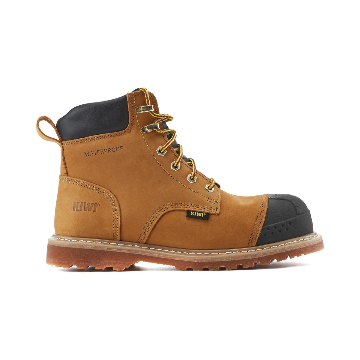 Kiwi Premium Wheat Nubuck 6" Composite Toe Waterproof Cap-Toe Work Boots [69000]