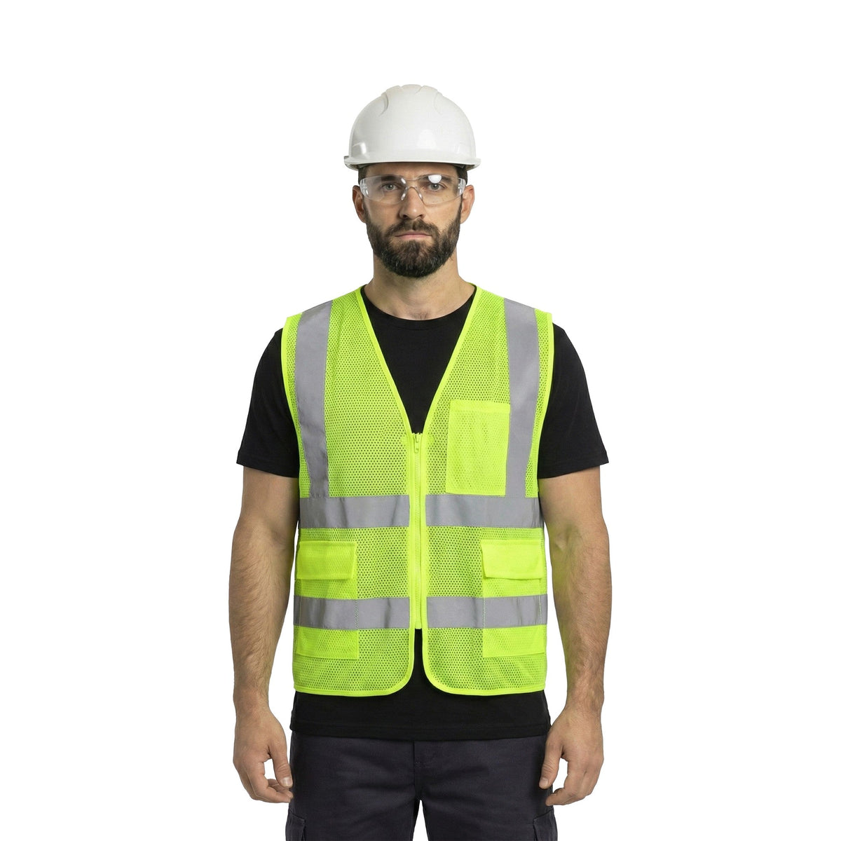 Kiwi High Visibility ANSI/ISEA 107-2020, Type R, Class 2 Dual Band Neon Safety Vest [70300]