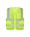 Kiwi Neon Class 2 hi vis dual band safety vest, front view
