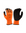 Kiwi Orange safety work gloves – protective grip PPE
