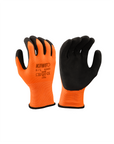 Kiwi Foam Latex Palm Coated Polyester Knit Orange Grip Gloves [R52400]