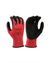 Kiwi Red foam latex coated grip gloves, pair view