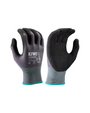 Kiwi Grey A1 cut resistant PU coated grip gloves, pair view