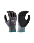 Kiwi PUD Palm Coated Nylon/Spandex Knit Grey Grip Gloves [R53100]