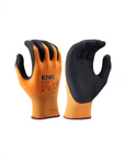 Kiwi PUD Palm Coated Nylon Knit Orange Grip Gloves [R53300]