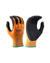 Kiwi Orange A1 cut resistant PU coated grip gloves, pair view