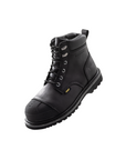 Kiwi Premium Black Action Leather Steel Toe Waterproof Cap-Toe Work Boots [P69004]