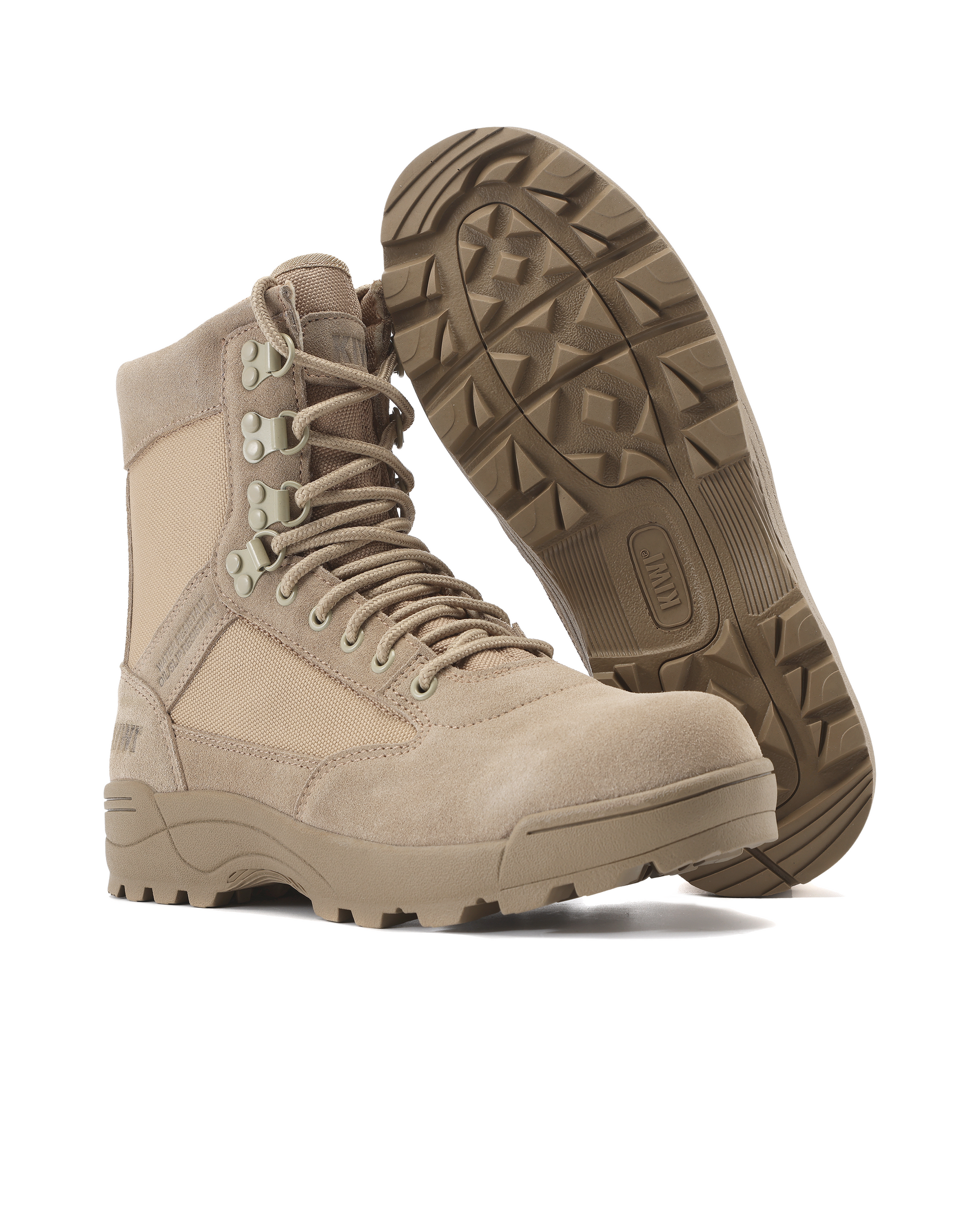 Kiwi Durable Sand Suede 6.5" Zipped Water Resistant Tactical Boots [R62100]