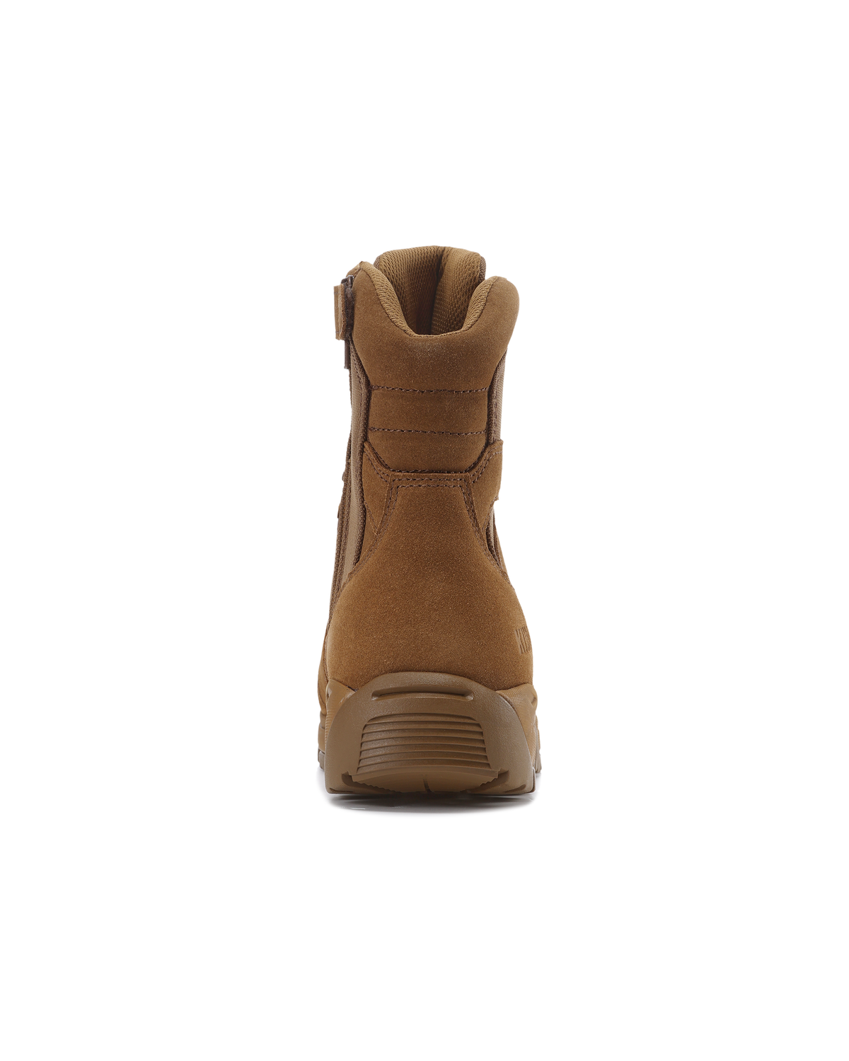 Kiwi Coyote suede 7 inch zipped waterproof tactical boots, back view