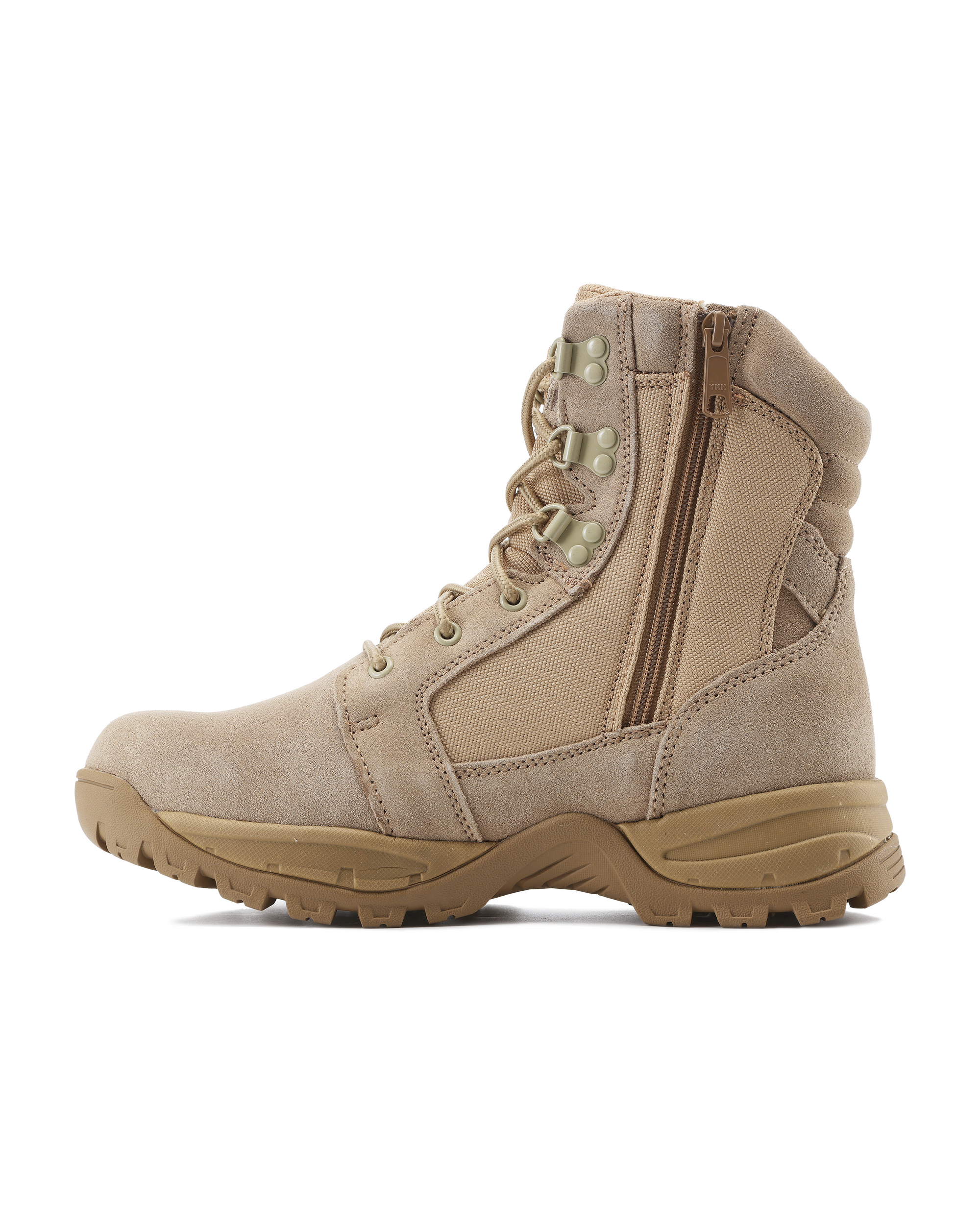 Kiwi Rugged Sand Suede 7" Steel Toe Zipped Water Resistant Tactical Boots [R60400]