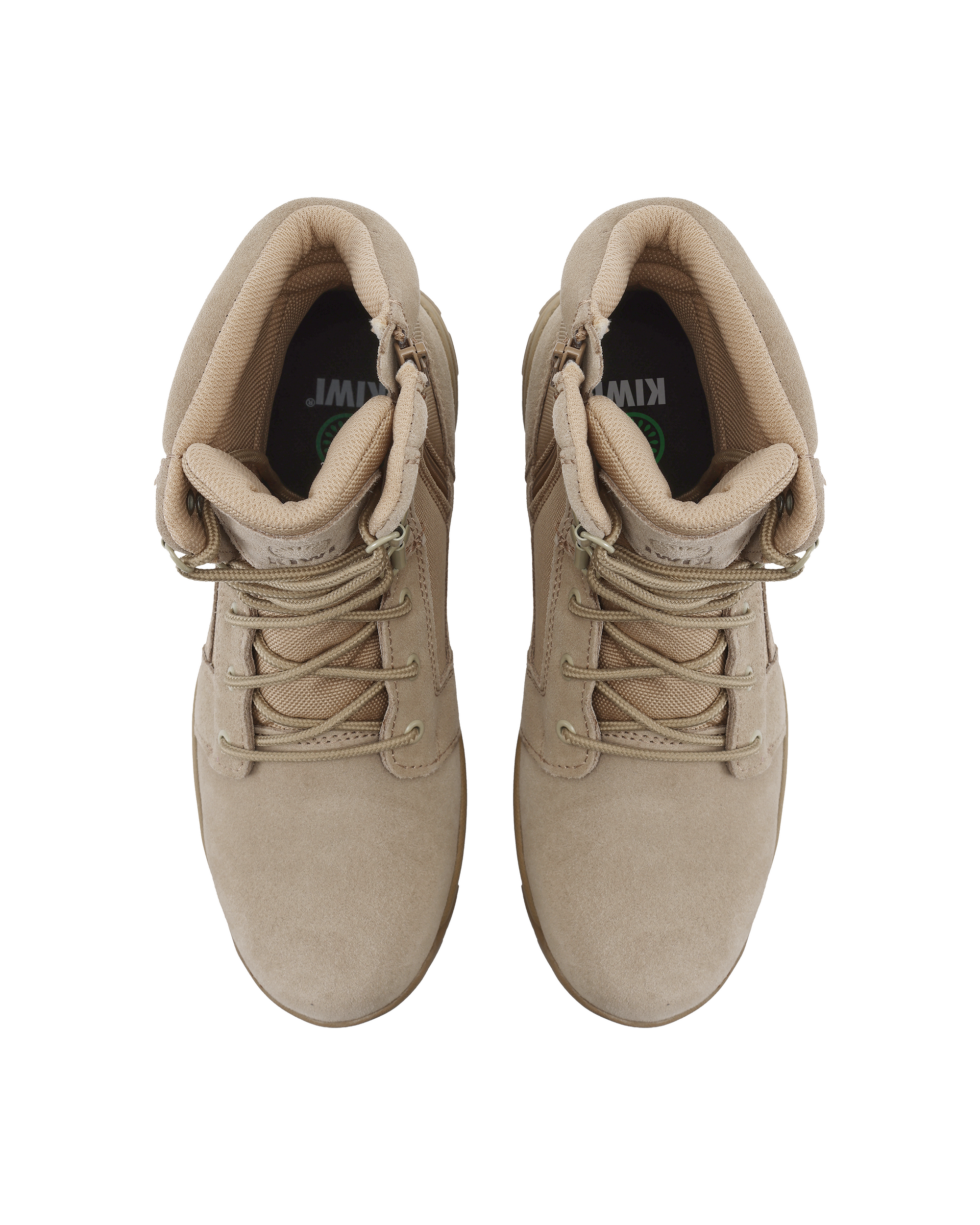 Kiwi Rugged Sand Suede 7" Steel Toe Zipped Water Resistant Tactical Boots [R60400]
