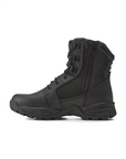 Kiwi Rugged Black Action Leather 7" Steel Toe Zipped Water Resistant Tactical Boots [60500]