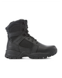 Kiwi Black soft toe 7 inch tactical boots, outside view