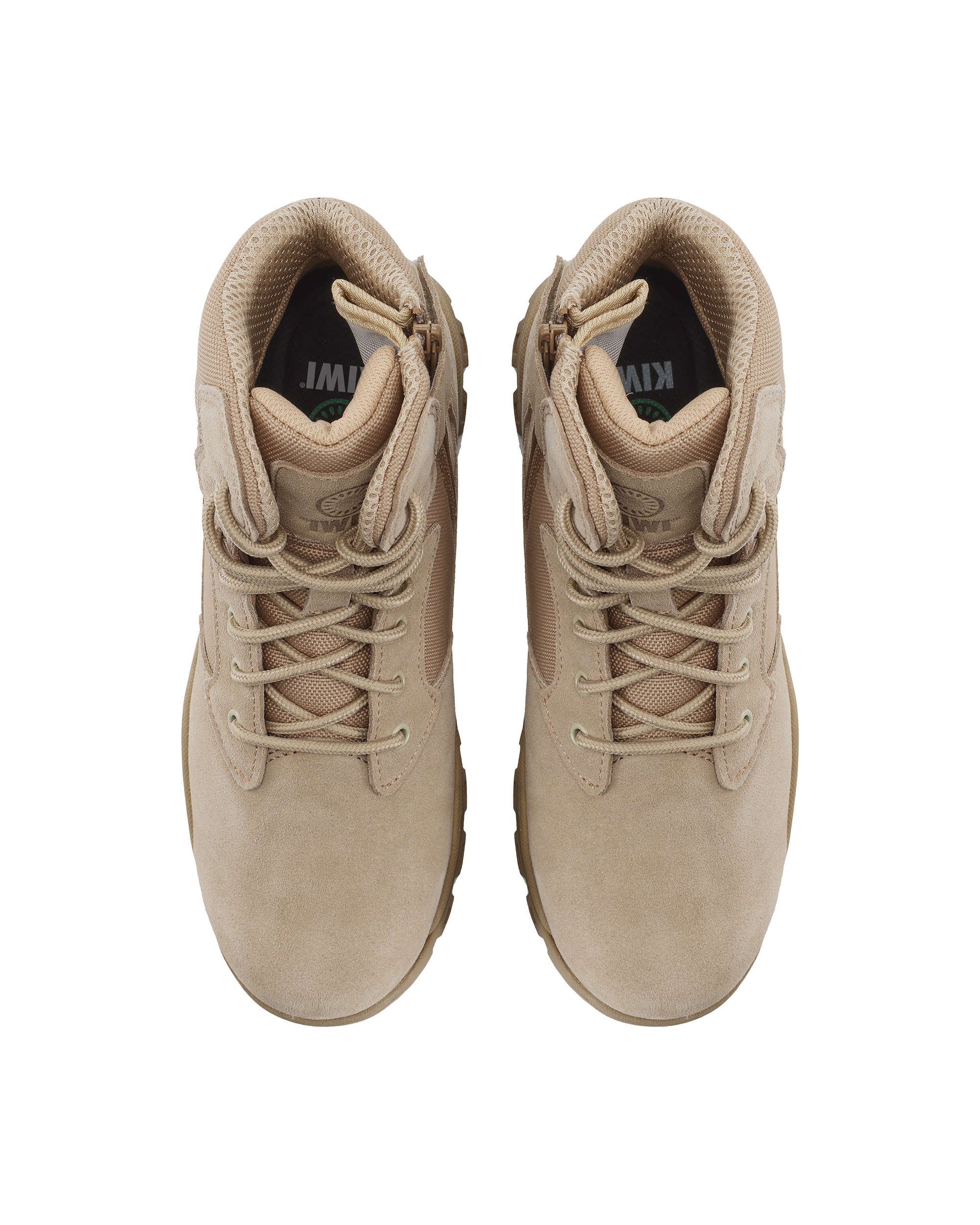 Kiwi Rugged Sand Suede Mid-Cut 6" Steel Toe Zipped Water Resistant Tactical Boots [60000]