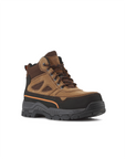 Kiwi Trail Wheat composite toe work boots, angled view