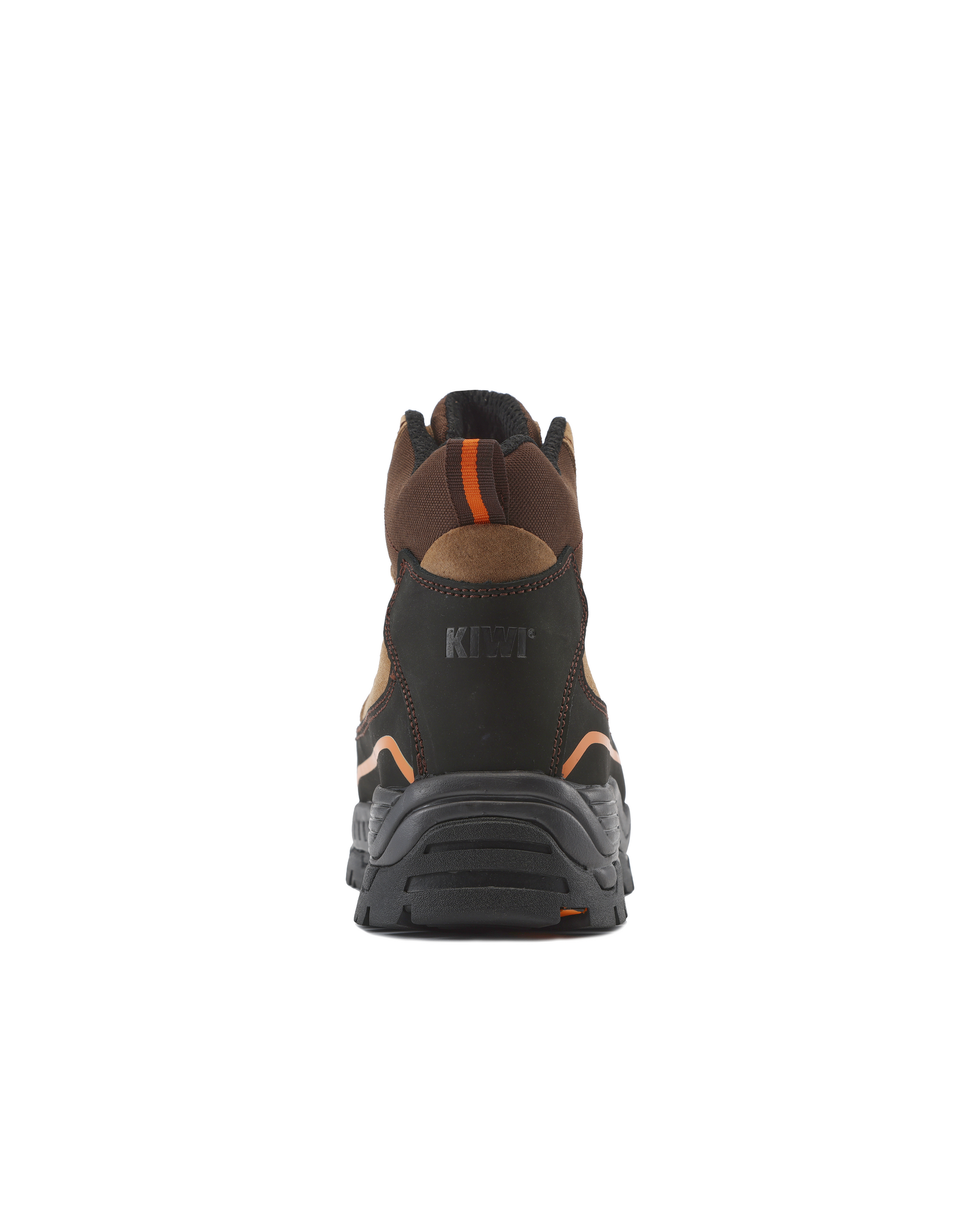 Kiwi Trail Wheat composite toe work boots, back view