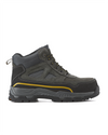 Kiwi Trail Grey steel toe work boots, outside view