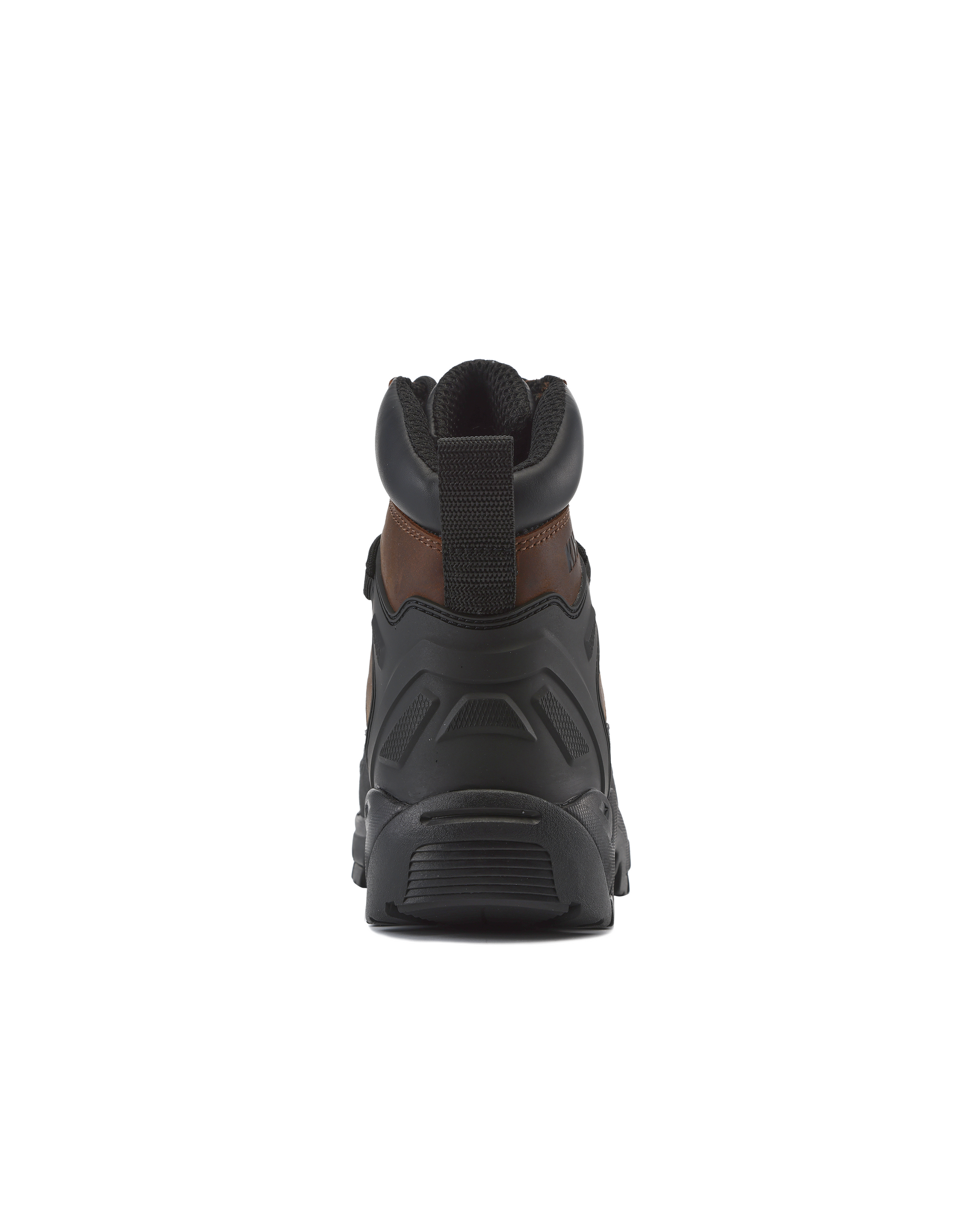 Kiwi Brown crazy horse composite toe waterproof tactical boots, back view
