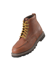 Safara Premium Brown Tumbled Leather Water Resistant Oxford Work Boots [R6615B]