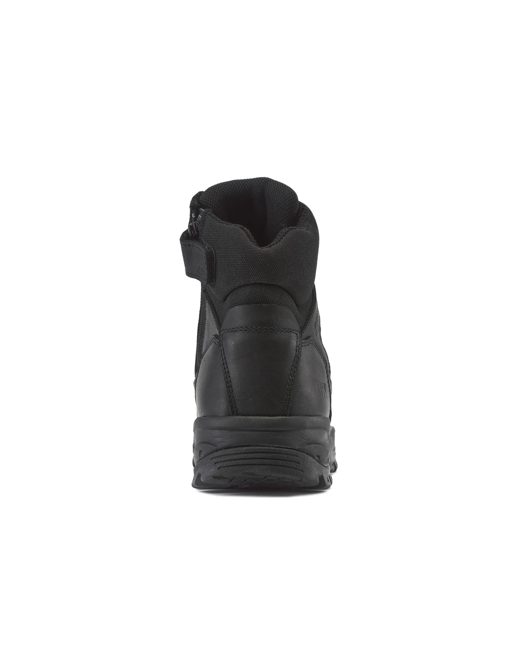 Kiwi Black steel toe 6 inch waterproof tactical boots, back view