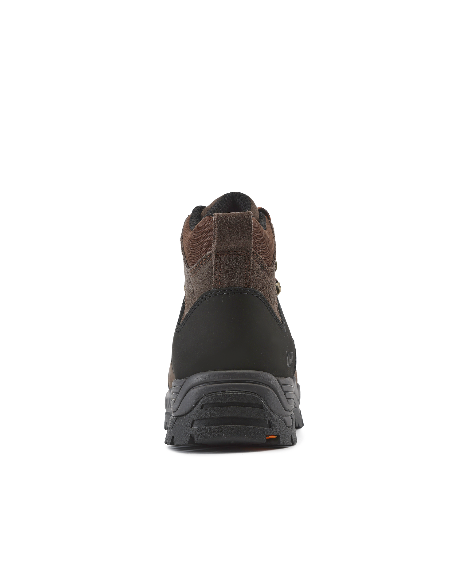 Kiwi Trek Brown composite toe work boots, back view