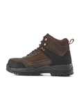 Kiwi Trek Brown composite toe work boots, inside view