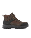 Kiwi Trek Brown composite toe work boots, outside view