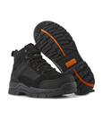 Kiwi Trek Black composite toe work boots, pair view