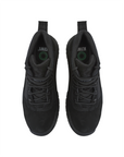 Kiwi Trek Black composite toe work boots, top view