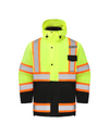 Kiwi Neon Class 3 hi vis 3-in-1 safety jacket, front view