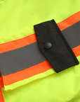Kiwi High Visibility 3-in-1 Hooded & Fleece Lined ANSI/ISEA 107-2020, Type R, Class 3 Two Tone, Contrast Trimmed Water Resistant Neon Safety Jacket [71500]