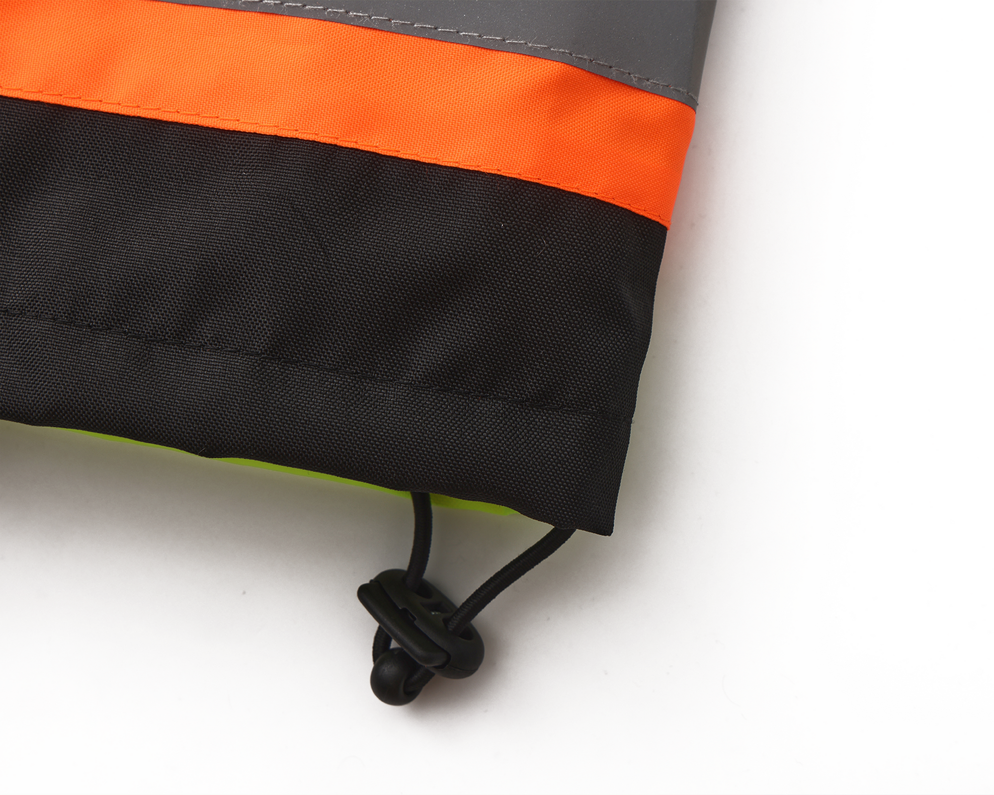 Kiwi High Visibility 3-in-1 Hooded &amp; Fleece Lined ANSI/ISEA 107-2020, Type R, Class 3 Two Tone, Contrast Trimmed Water Resistant Neon Safety Jacket [R71500]