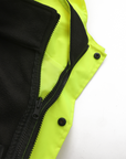 Kiwi High Visibility 3-in-1 Hooded & Fleece Lined ANSI/ISEA 107-2020, Type R, Class 3 Two Tone, Contrast Trimmed Water Resistant Neon Safety Jacket [71500]
