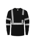 Kiwi High Visibility ANSI/ISEA 107-2020 Reflector Black Long Sleeve Safety Shirt [73300]